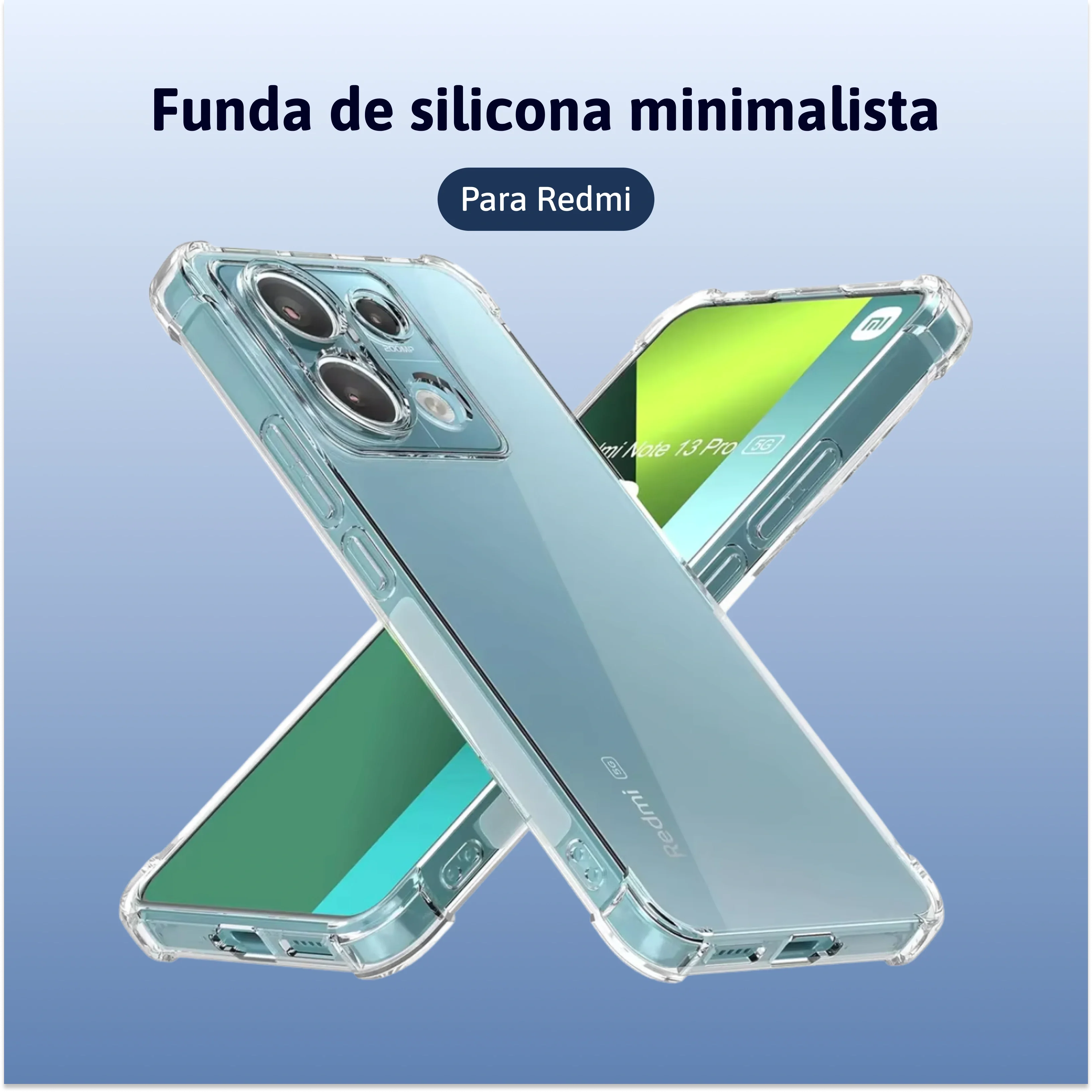 Funda de silicona minimalista - Redmi