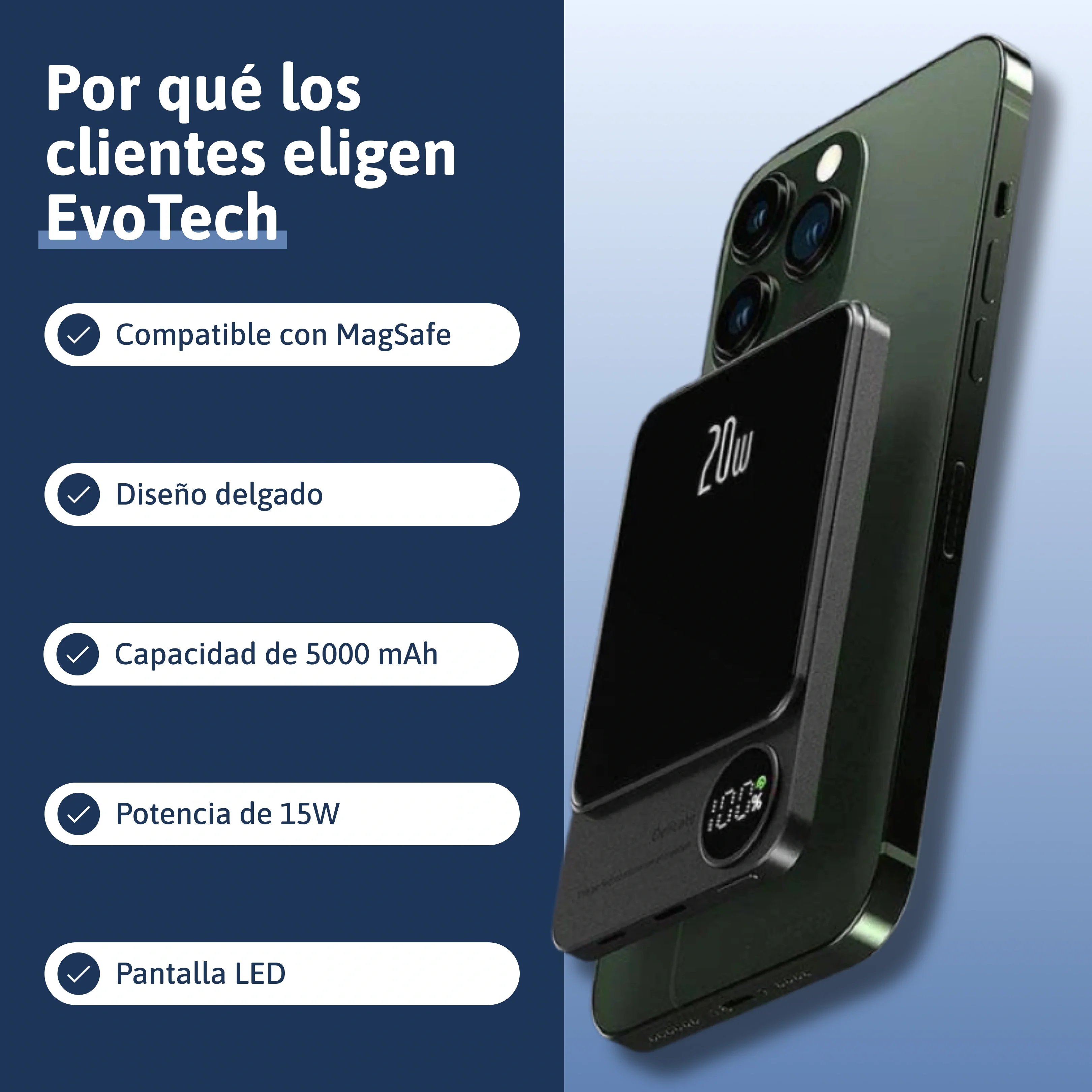 Powerbank magnética e inalámbrica - Image 2
